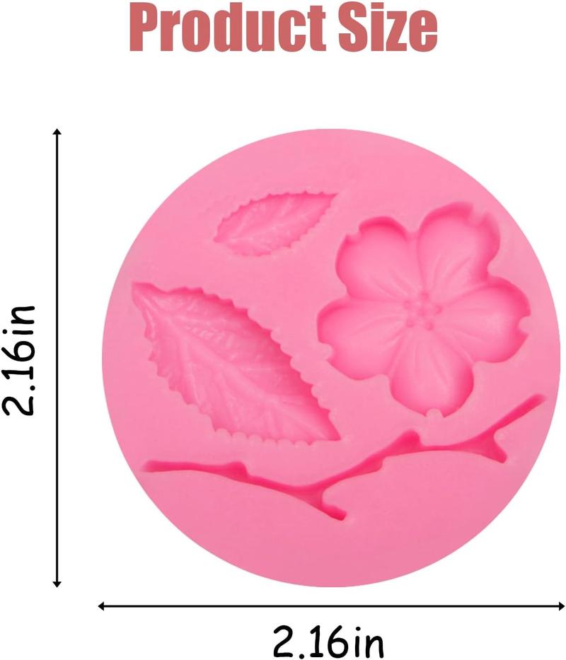 Peach Blossom Shape Molds 4 count, Leaf Fondant Molds for Cake Decoration Candy Sugar Cupcake Topper Cake Pop Popsicle Polymer Clay Crafts Peach Blossom Shape Molds 4 count, Leaf Fondant Molds for Cake Decoration Candy Sugar Cupcake Topper Cake Pop Popsicle Polymer Clay Crafts