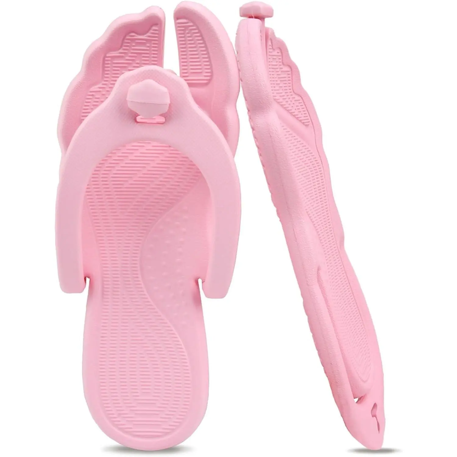 Unisex Open Toed Casual Flip Flops - Fabric Sole, Lightweight, Non-Slip, Quick Dry, Foldable Travel Beach Slippers for Sports & Outdoor Leisure, Bathroom Use, Open Toed Sandals, Unisex Wear