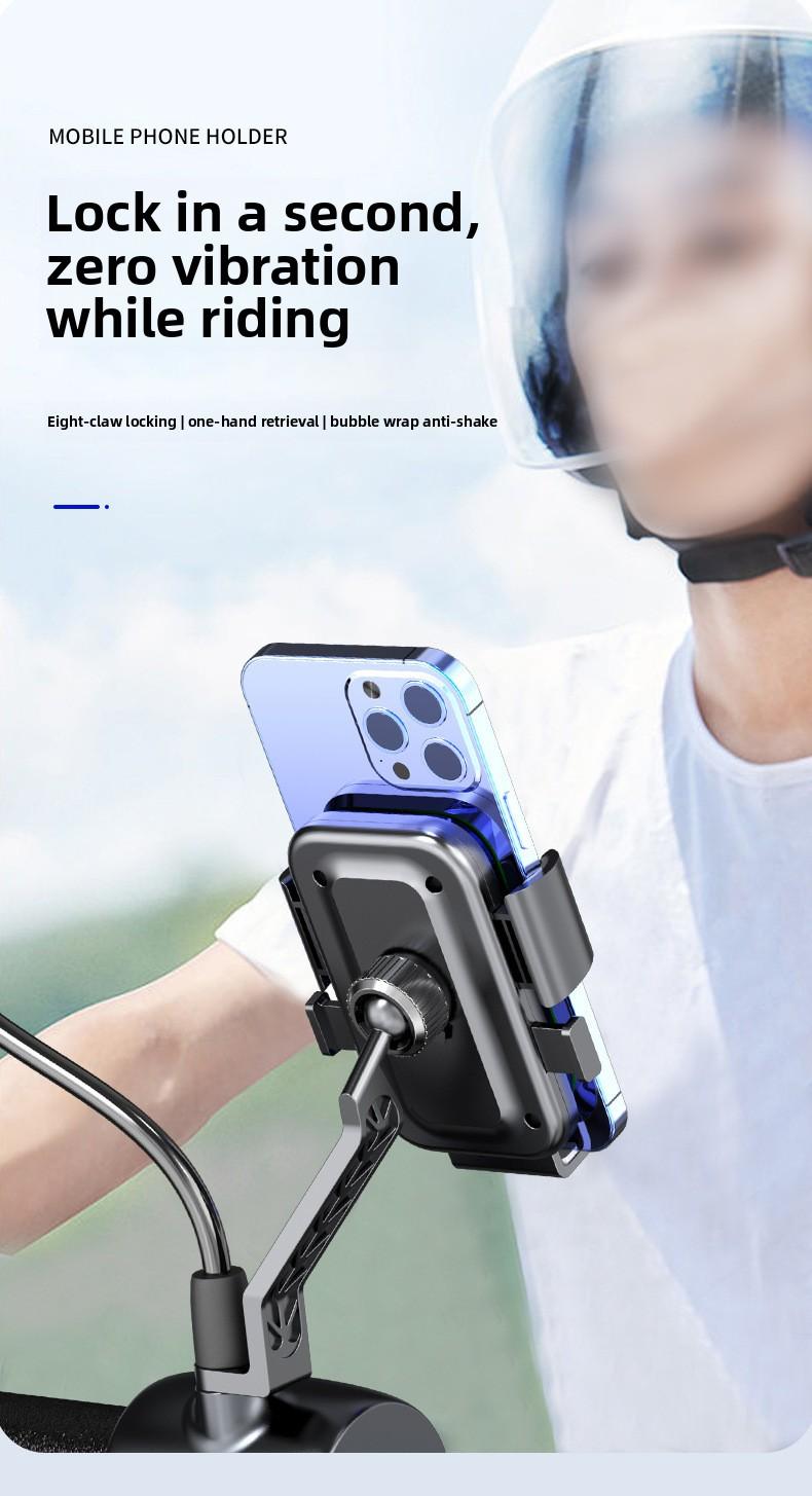 Navigation stand, motorcycle phone holder, delivery rider stand, bicycle shockproof phone holder wholesale