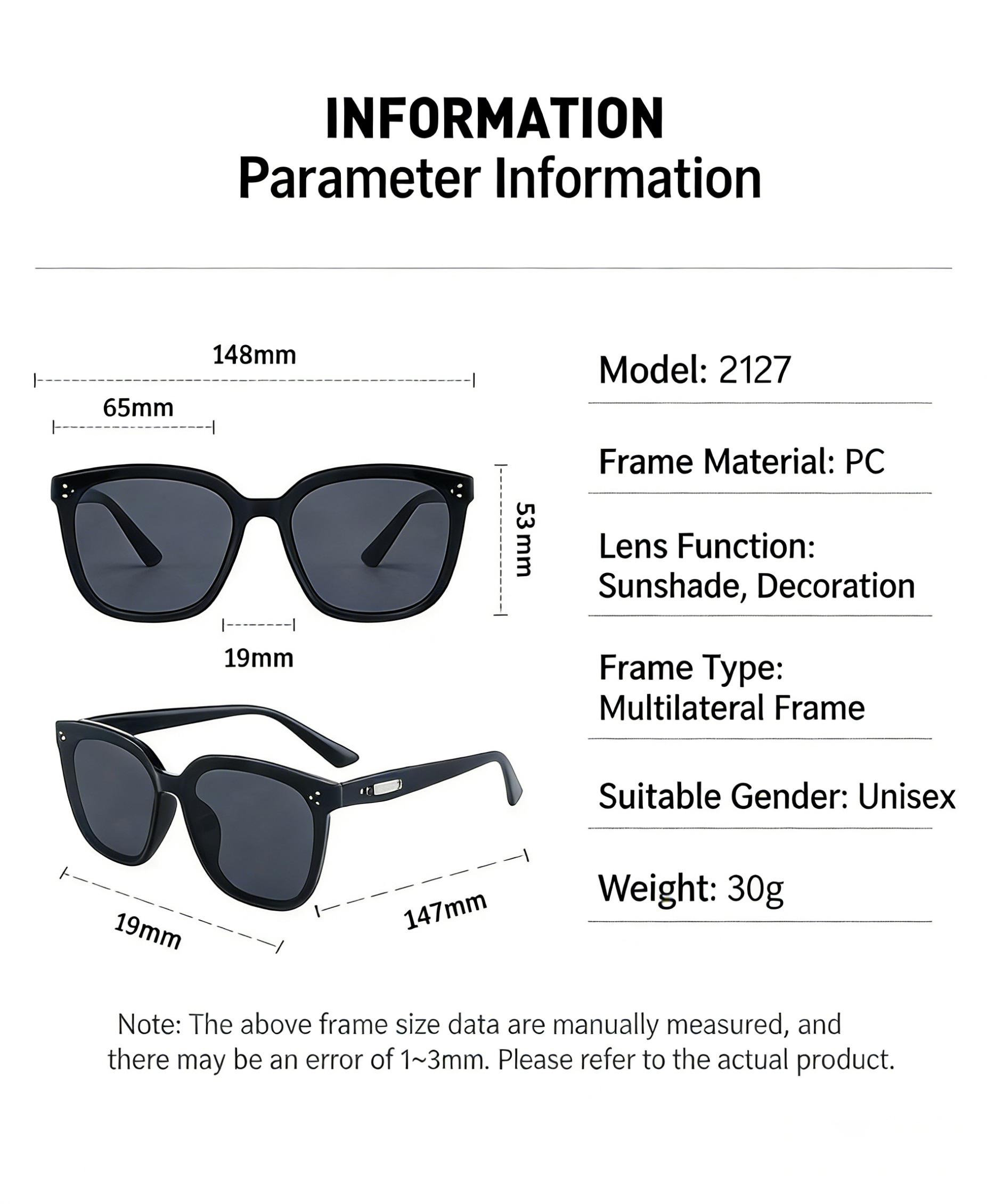 2026 New Vintage Square Transparent Gray Sunglasses for Women Summer Outdoor Vacation Car Tour Sunshade Glasses UV400 Men's Protective Goggles