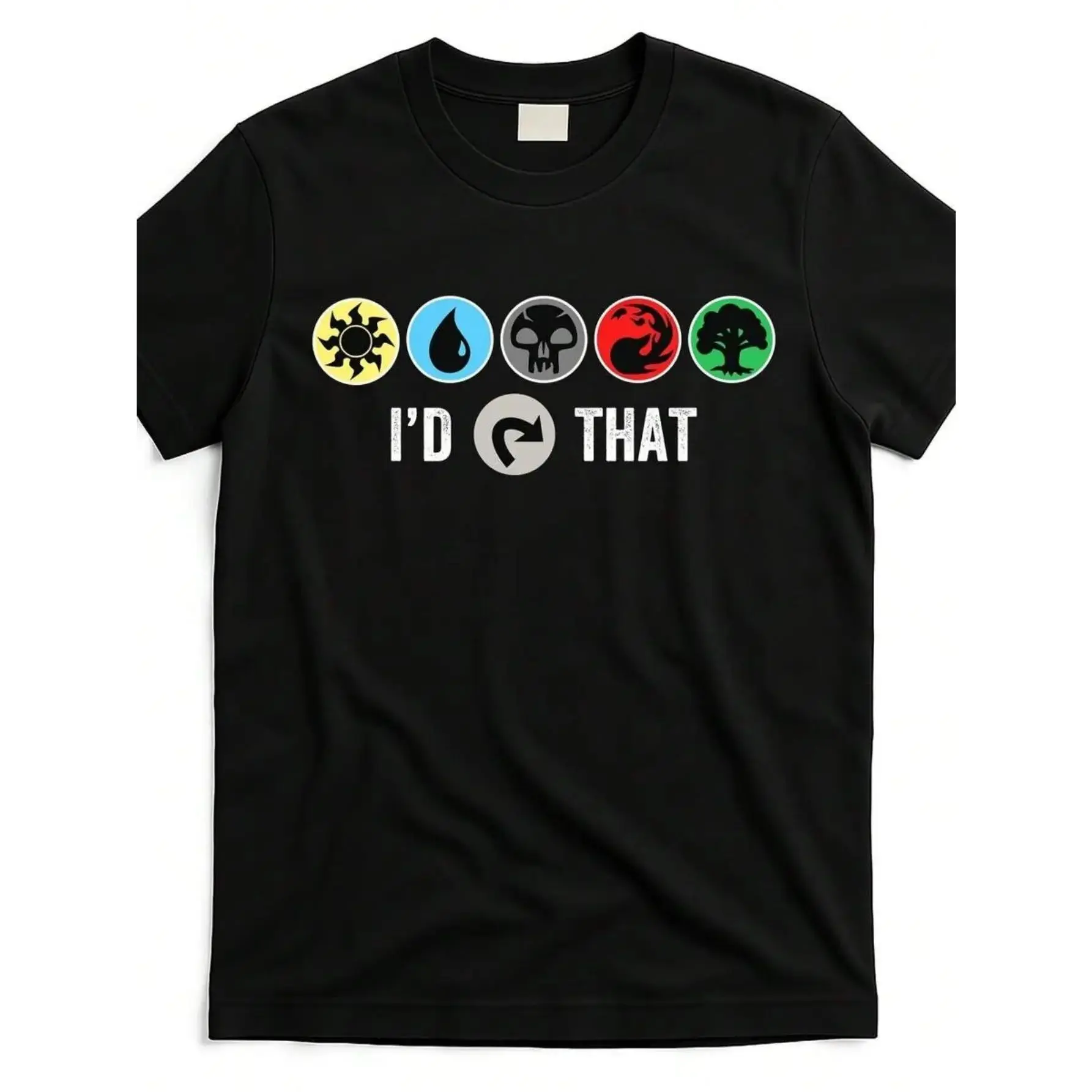 Men's T-Shirt - Gathering Magic Guild Graphic Tee With "I'D THAT" Text - Casual Shirt For MTG Fans, Tabletop RPG Convention Apparel