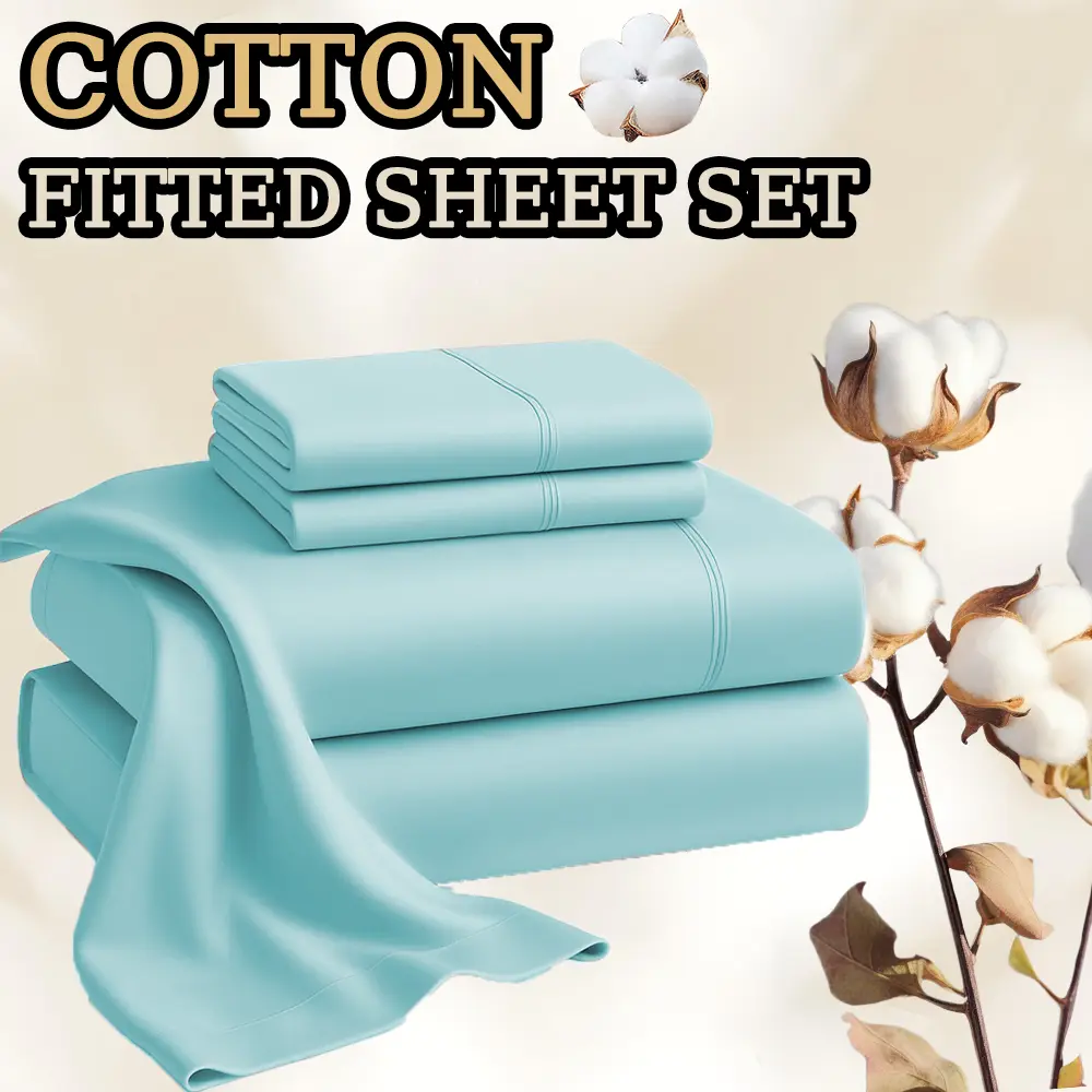 MUXHOMO Queen Luxury Egyptian Cotton Bed Sheet Set - Cooling 2000 Thread Count, Soft & Breathable, Extra Thick with 18" Deep Pocket, 5-Star Hotel Quality, Fits Twin/Full/Queen/King, Premium Comfort