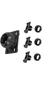 4-Pack Universal 17mm Ball Joint Tightening Nut | Heavy Duty 4-Button Lock Replacement for CarPlay, Phone Mount & GPS