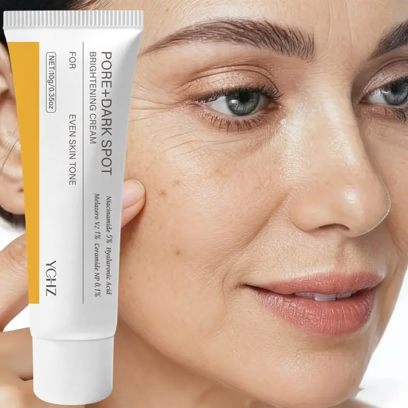 Pore Minimizing Brightening Cream, Niacinamide & Hyaluronic Acid, Facial Daily Moisturizer, Non-Irritating, Moisturizing, Hydrating, Suitable for Sensitive Skin, 10g