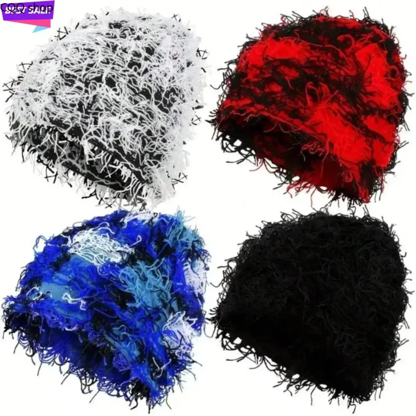 2026 New Arrival Distressed Fuzzy Knitted Beanie - Thick Warm Unisex Men's Accessories, Winter Sports & Outdoor Daily Wear Knit Hats, Black Friday Christmas Item, Guys Gifts, Beanie Fitted, Mens Hats, Unisex Wear, Outdoor Activities
