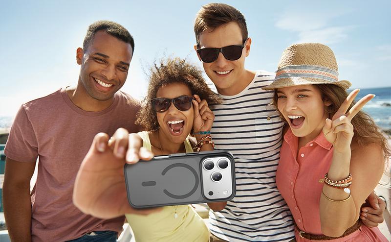 Magnetic for iPhone 17 16 15 14 13 12 Fit for MagSafe Military-Grade ,iphone 17 pro max phone cases Drop Protection Translucent Matte  Black phone cases  Durable Shockproof Protective,for Men Women Girls