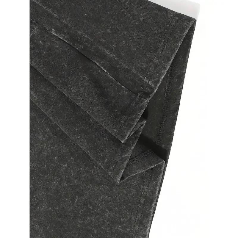 911 GT3 Racing T-shirt, unisex, washed cotton T-shirt, oversized men's top, street style crew neck T-shirt, fashionable and versatile, with clear print