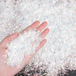 Christmas Artificial Flake Fake Snow Twinkles Fake Snow Decoration Powder Filler Craft Sparkling Snow for Christmas Party Holiday Decoration(White,200 g)fidget toys