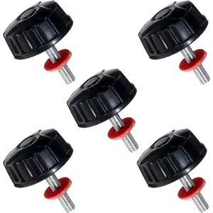 5pcs Universal Fishing Reel Handle Screw Caps Screws Nuts Caps Fishing Reel Replacement Parts for Spin Reels Knob Power Handle Grip