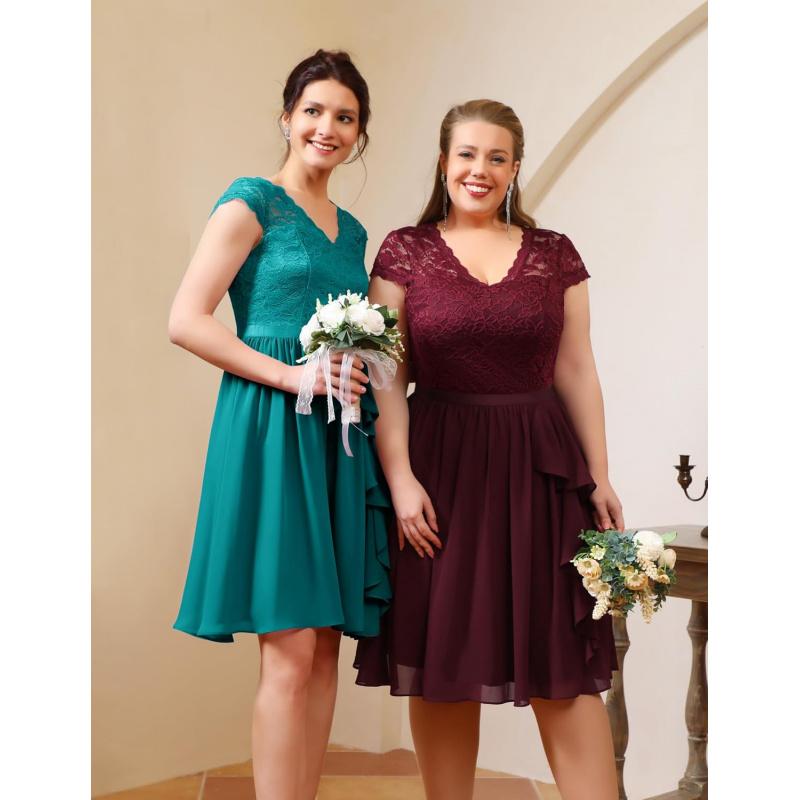 Women's Bridesmaid Dresses Short Prom Dress Ruffle Semi Formal Cocktail Dresses Floral Homecoming Dress2026