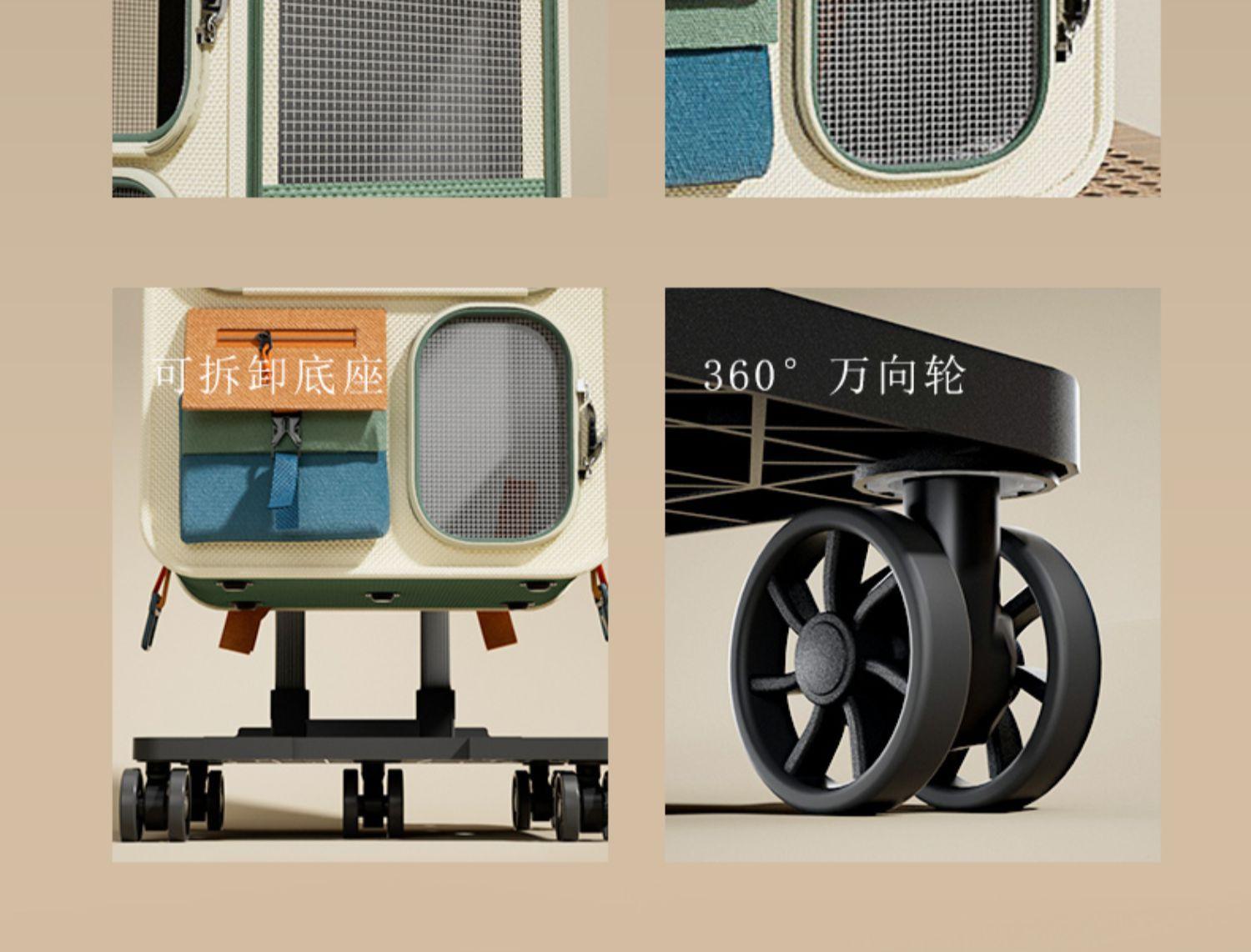 Pet Travel Carrier, Large Size, Portable, Multifunctional, Affordable & Stylish  Large Multifunctional Pet Travel Carrier, Portable, Cost-Effective & Attractive Pet Travel Carrie Pet Suitcase Large / Extra Large Portable