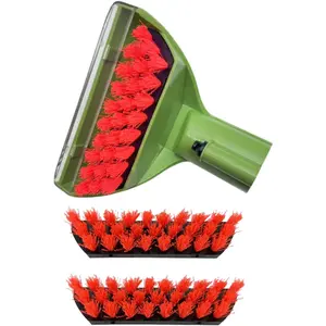 Upgraded 5.3in 1400B Multi-Purpose Brush Replacement Parts Compatible with Little Green Machine Multiple Models Tough Stain Brush Attachments (green 1+2)