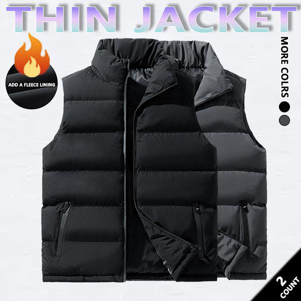 Mens Vest Jacket Warm Sleeveless Jackets Winter Waterproof black fitsZipper Coat Autumn Stand-up Collar Casual Waistcoat Brand Clothing Mens Vest Jacket Warm Sleeveless Jackets Winter Waterproof black fitsZipper Coat Autumn Stand-up Collar Casual Waistcoat Brand Clothing