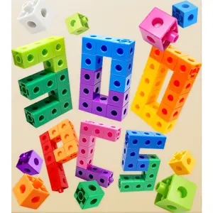 300-Piece Math Linking Cubes for Kids Ages 4-8 – Educational Counting Blocks & Snap Manipulatives – 10 Colors Counting Cubes for Preschool Learning, Classroom & Homeschool(300-Cubes)