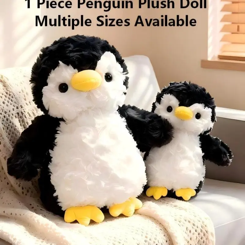 Cute Plush Penguin Doll, Adorable Stuffed Animal Toy, Soft Fabric Baby Gift, Perfect Present for Kids, Unique Decorative Ornament