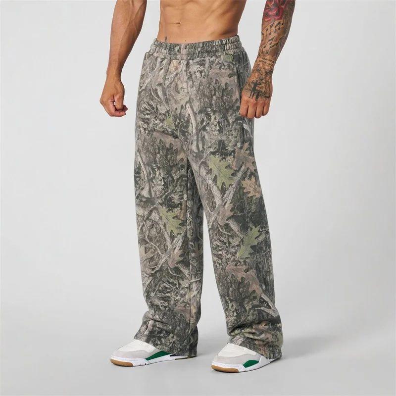 New Mens Young -Tree Camo Baggy Sweats Joggers Comfort Sweatpants