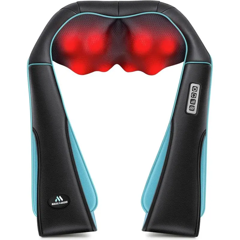Shiatsu Neck Massager with Heat for Pain Relief Deep Tissue |   Christmas Men Gift for Women, Mom, Dad, Her, Him – Fathers Day Dad Gifts, Amazing Back & Shoulder Relief from Daughter or Son
