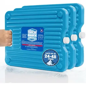 Cooler Shock Ice Packs - Reusable, Premium, Large Pack and Lunch Set for Long Term Use - Cools Faster Than Ice - Cooler Accessories