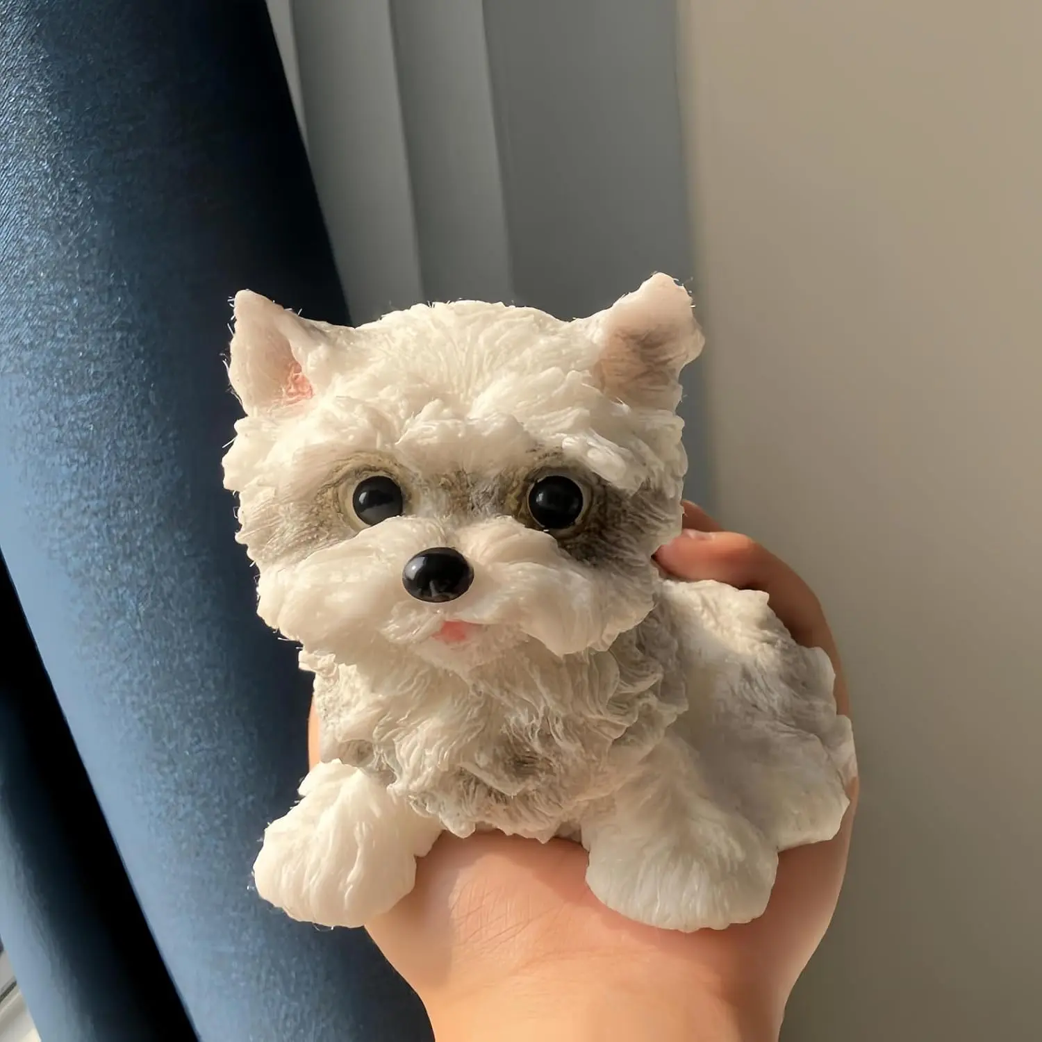 Big taba Squishy Dog, Cute Squishy Dog Stress Relief Toy for Adult/Kids, Handmade Soft Shih Tzu Design, Perfect Squeeze Toys Gift for Relaxation and Fun (6' Big Shih Tzu)