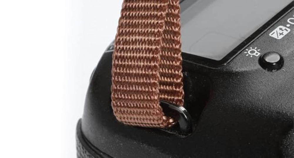 L-WCP012   Black Striped Camera Strap - 1.5" Wide Vintage Crazy Horse Cowhide Head Cotton Straps,Adjustable Neck Shoulder Woven Camera Straps for All DSLR Cameras and Photographers Christmas gift