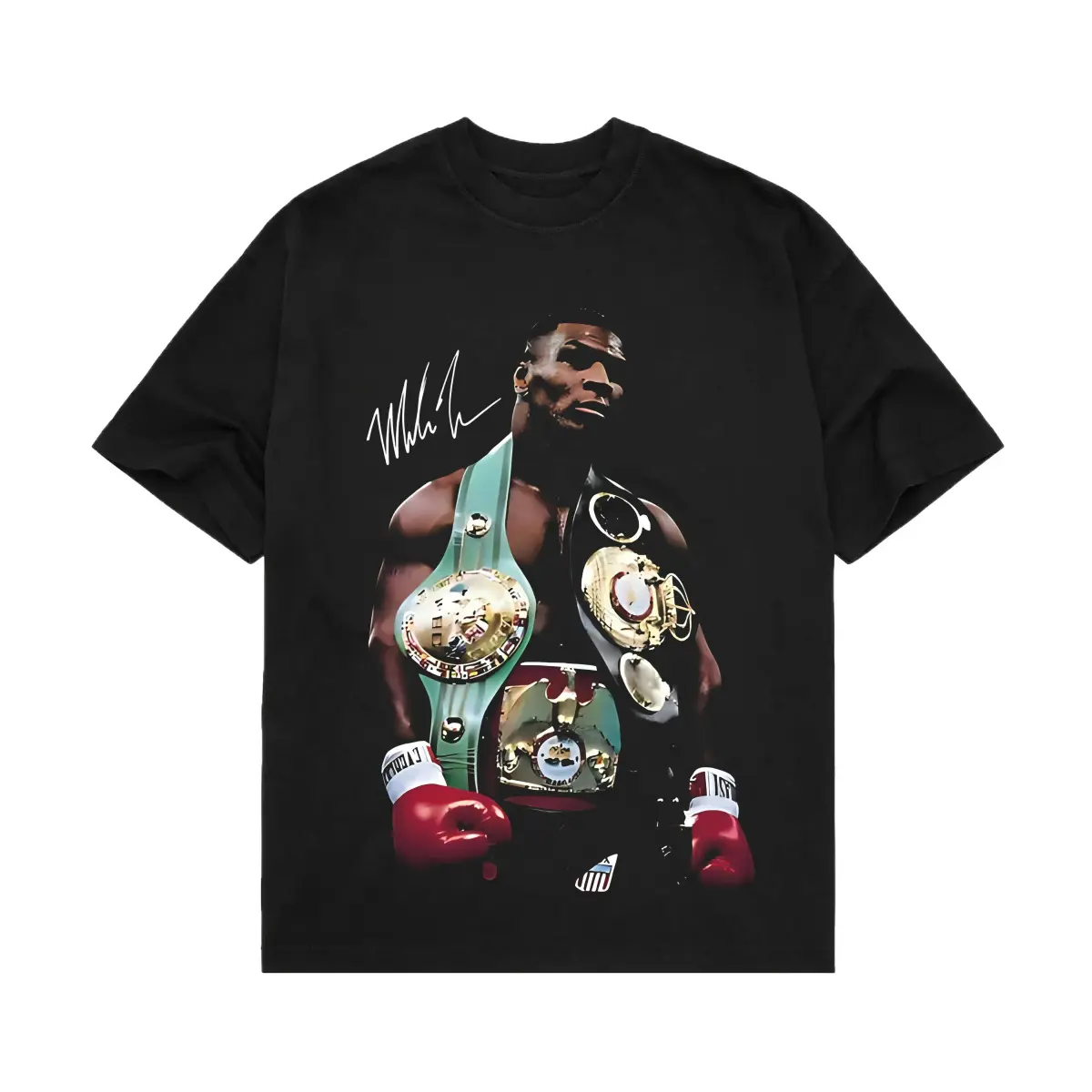 [ 🎇 100% Cotton]Mike Tyson T-Shirt, 90s Vintage Boxing Sport Legend Unisex Graphic Tee, Vintage Streetwear, Autographed T-Shirt Crewneck Clothing Cotton Menswear