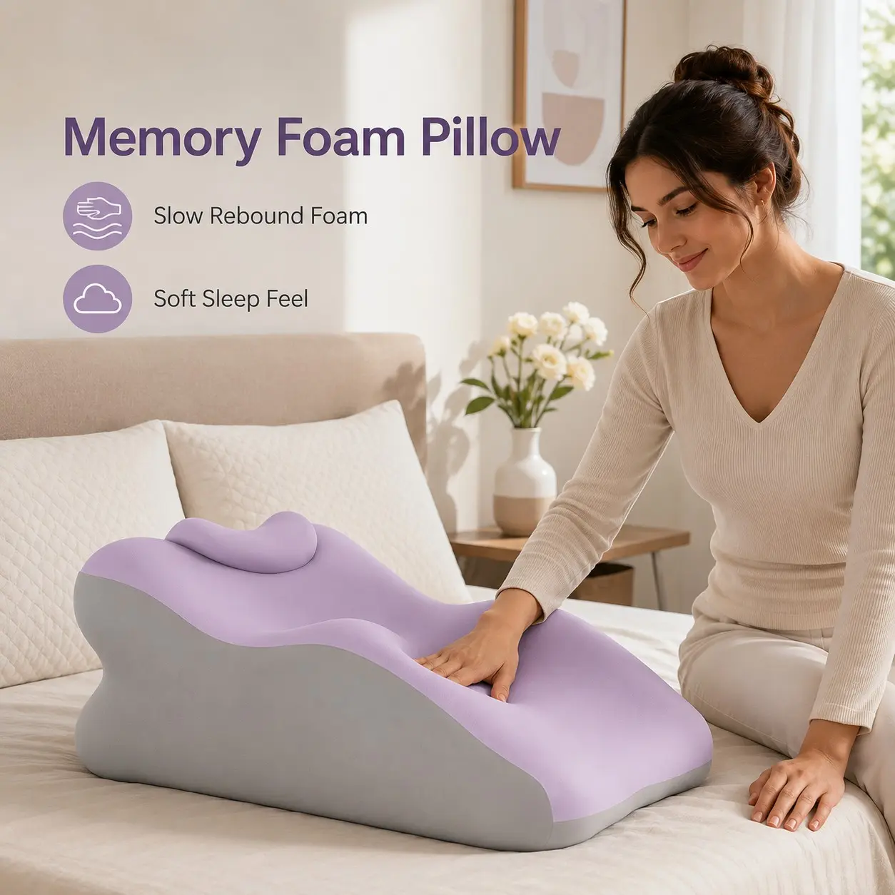 Double Person Home Cushion with Small Pillow, Washable, Durable, Comfortable, Ideal for Bedroom and Living Room, Cdxz-25