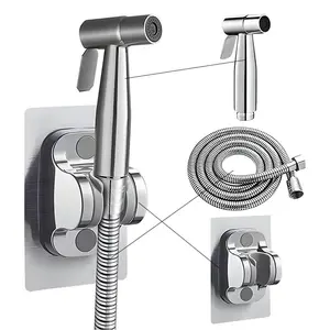 Handheld Bidet Sprayer for Toilet - Adjustable Toilet Hose Sprayer with 1 Wall Mounts - Stainless Steel Jet Spray Muslim Shower - Hand Held Bidet Bathroom Hose - Leak-Proof & Easy to Install