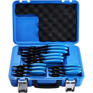 Snap Ring Plier Set, Heavy Duty Circlip Pliers Kit, Retaining Ring Circlip C Clip Pliers Jaw Tips for Automotive & Machinery Maintenance