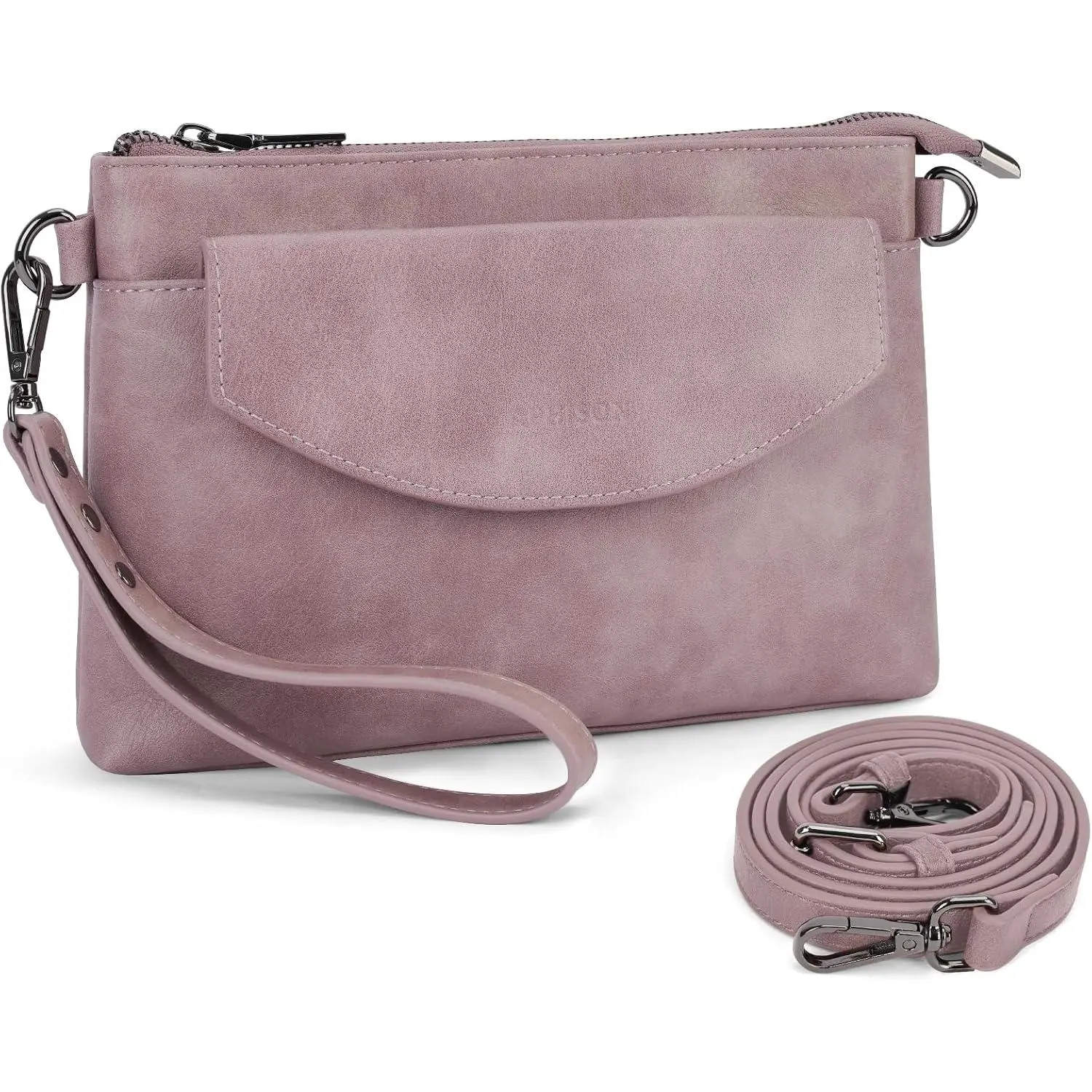 RFID Wristlet Wallets Clutch Purses For Women, Cell Phone Wallet Purse  Crossbody Bag with Card Holder