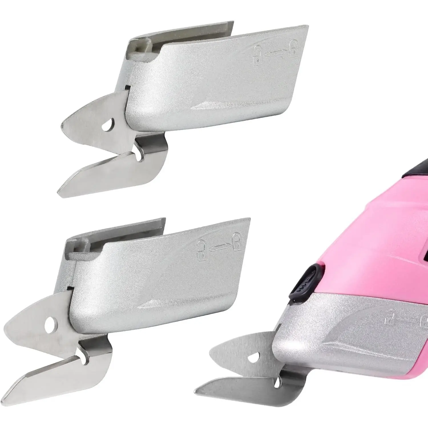 Electric Scissors Replacement Blades, Multipurpose Cardboard Cutter and Fabric Cutting Blades for Home Use, Blades Only