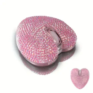 Rechargeable Silent And Stylish Heart-Shaped Wireless Wireless Mouse for Laptops And Pcs with a Range of 393.7 inch.