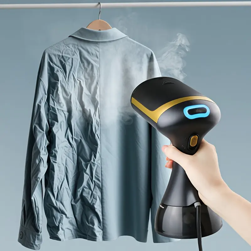 Portable Handheld Steam Iron 1100W, 20 Second Quick Heat Hanging Ironing Machine Equipped with Clean Brush & 10.14oz Big Water Tank, Essential Wrinkle Remover for Business Trips & Household Garment Care,Gold,mechanic,Assorted,Red,LED,Large,Li,rec,S,,party