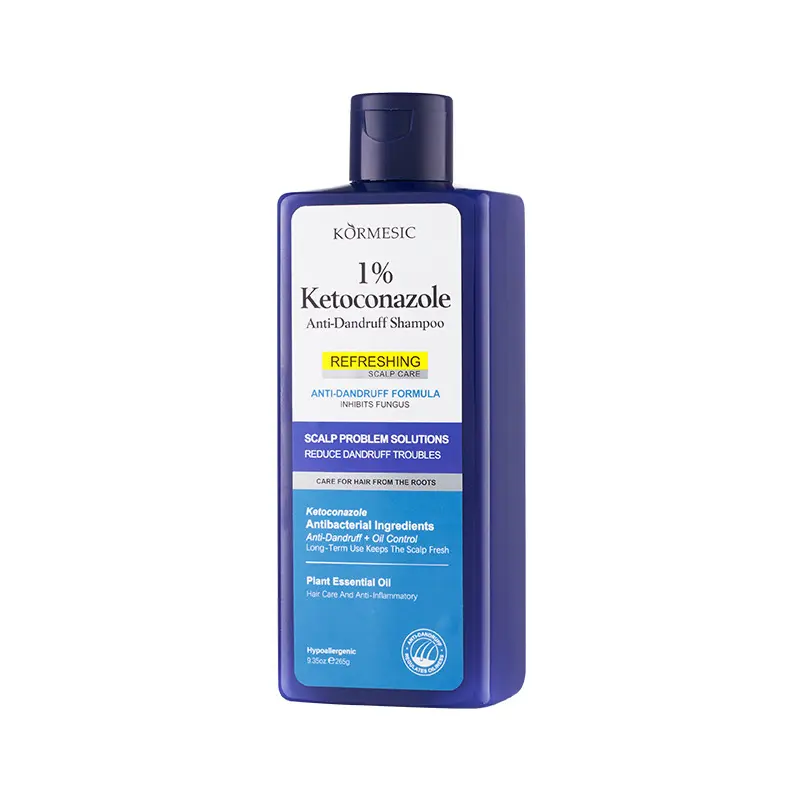 KORMESIC 1% Ketoconazole Anti-Dandruff Shampoo Refreshing Scalp Care Reduces Dandruff & Oil for Long-Term Balance 9.35 oz