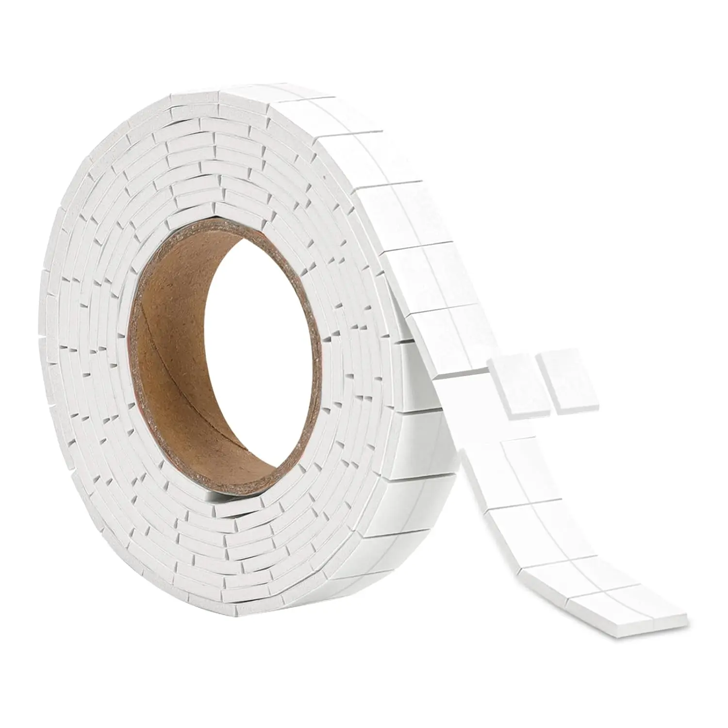 330 count Double Sided  Tape Pre Cut 1/2 X 2/5 Inch Small Adhesive  Squares for Crafts Thin  Craft Tape Split for Arts Crafts Sewing Scrapbook DIY Christmas (Tape, White)