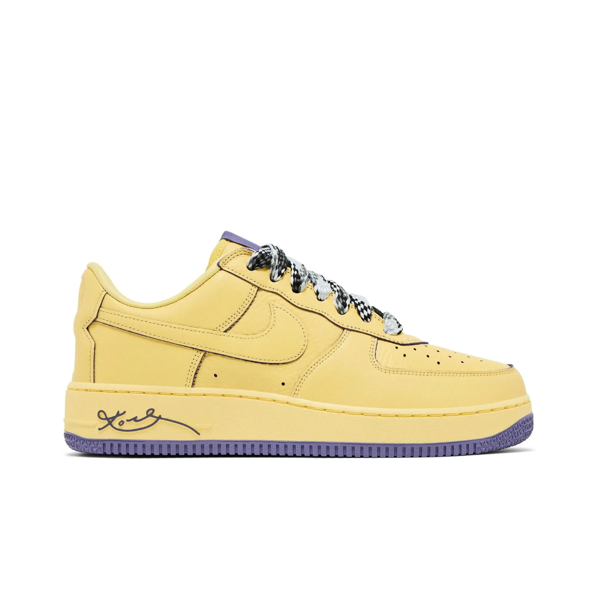 Kobe Bryant x Nike Air Force 1 Low Protro 'Mamba Mentality' (Unisex) Soft Yellow/Soft Yellow sneakers HV9408 700