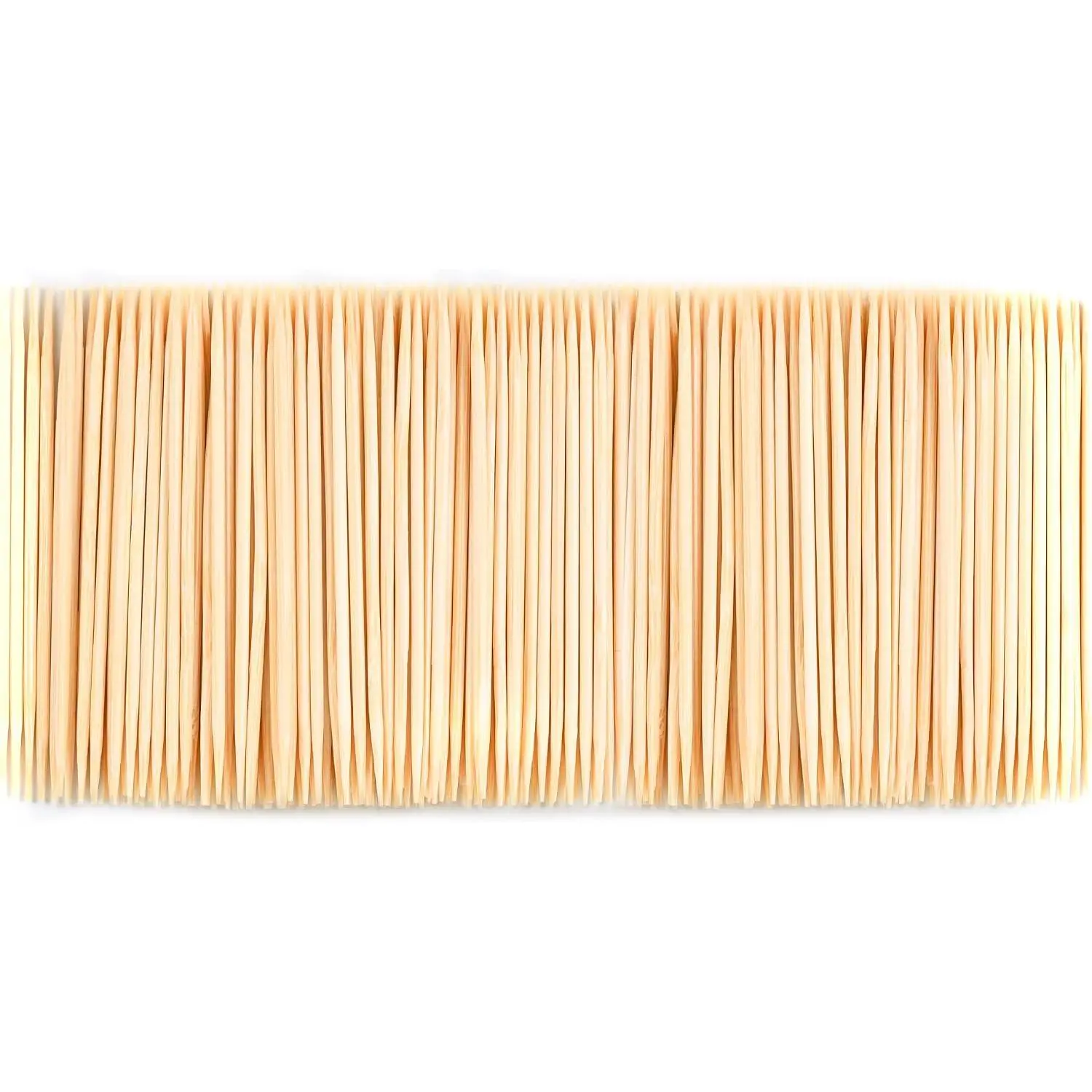 1000 Count  Toothpicks Barbecue, Fruits And  Cleaning - Round Double-Pointed Wooden Toothpicks, For Appetizers,Olives