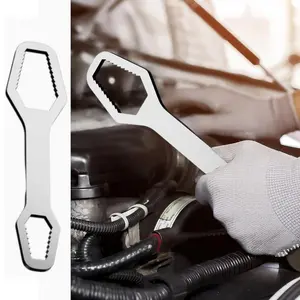 Double-Head Self-Tightening Universal Wrench, Multifunctional Adjustable Spanner for Nuts and Bolts