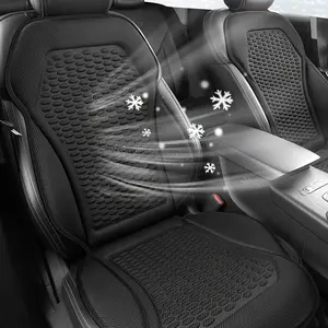 Cool Ice Silk Car Seat Cushion - Strapless 3D Breathable Front Seat Pad - Universal Fit Cooling Protector Mat for Auto Driver Passenger Seating - Sleek Ergonomic Vehicle Interior Accessories - Car Seat Cushions for Driving