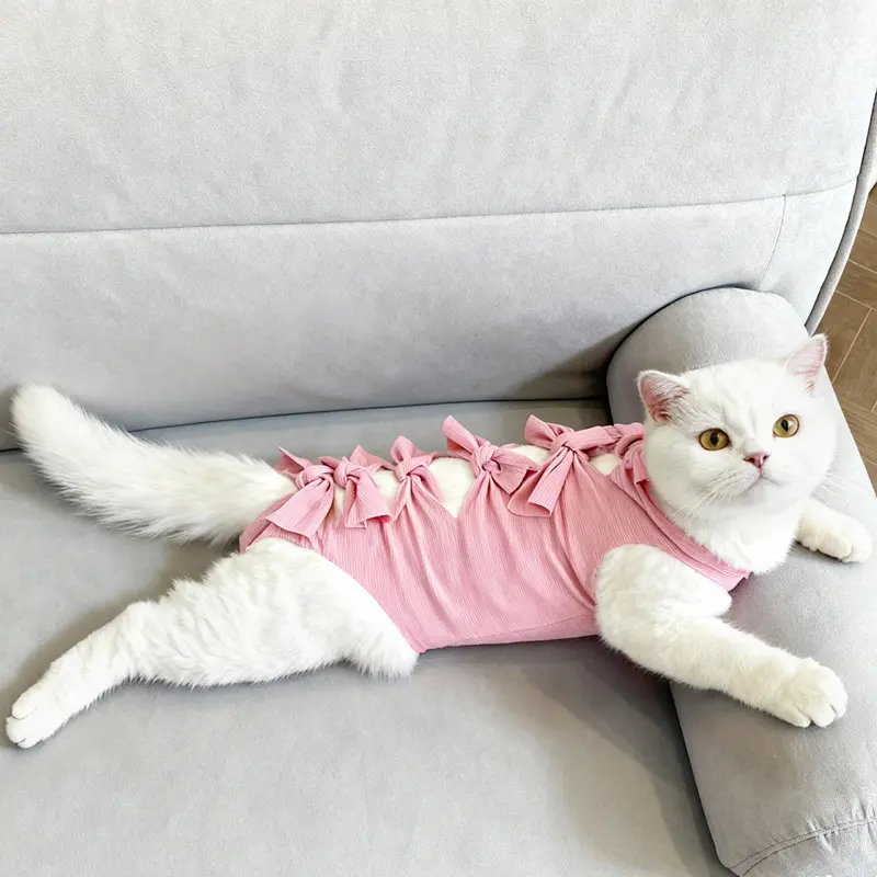 Cat sterilization suit, anti-licking female cat surgical suit, lightweight and breathable post-surgery bandage, pet clothing, cat sterilization suit