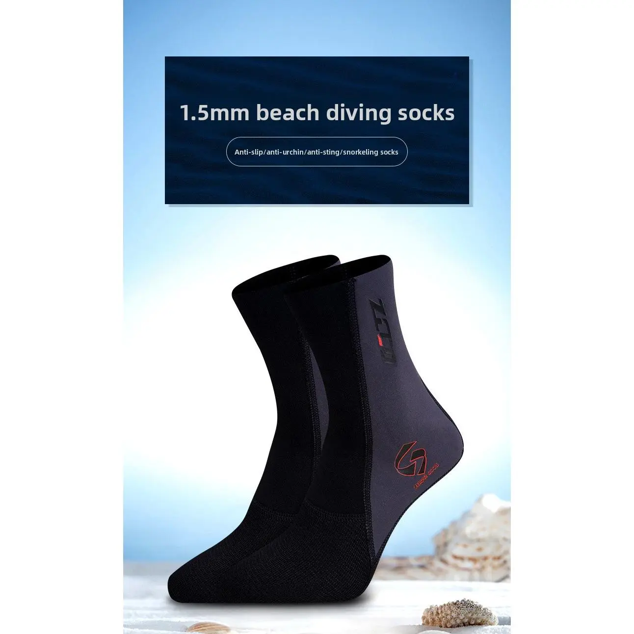 Diving socks swimming warm diving snorkeling socks stockings non-slip wear-resistant beach socks unisex