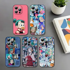 Bulma Slim Black Shockproof Phone Case for iPhone 17,16,15,14,13,12,11,Pro,Max,Plus Phone Cover