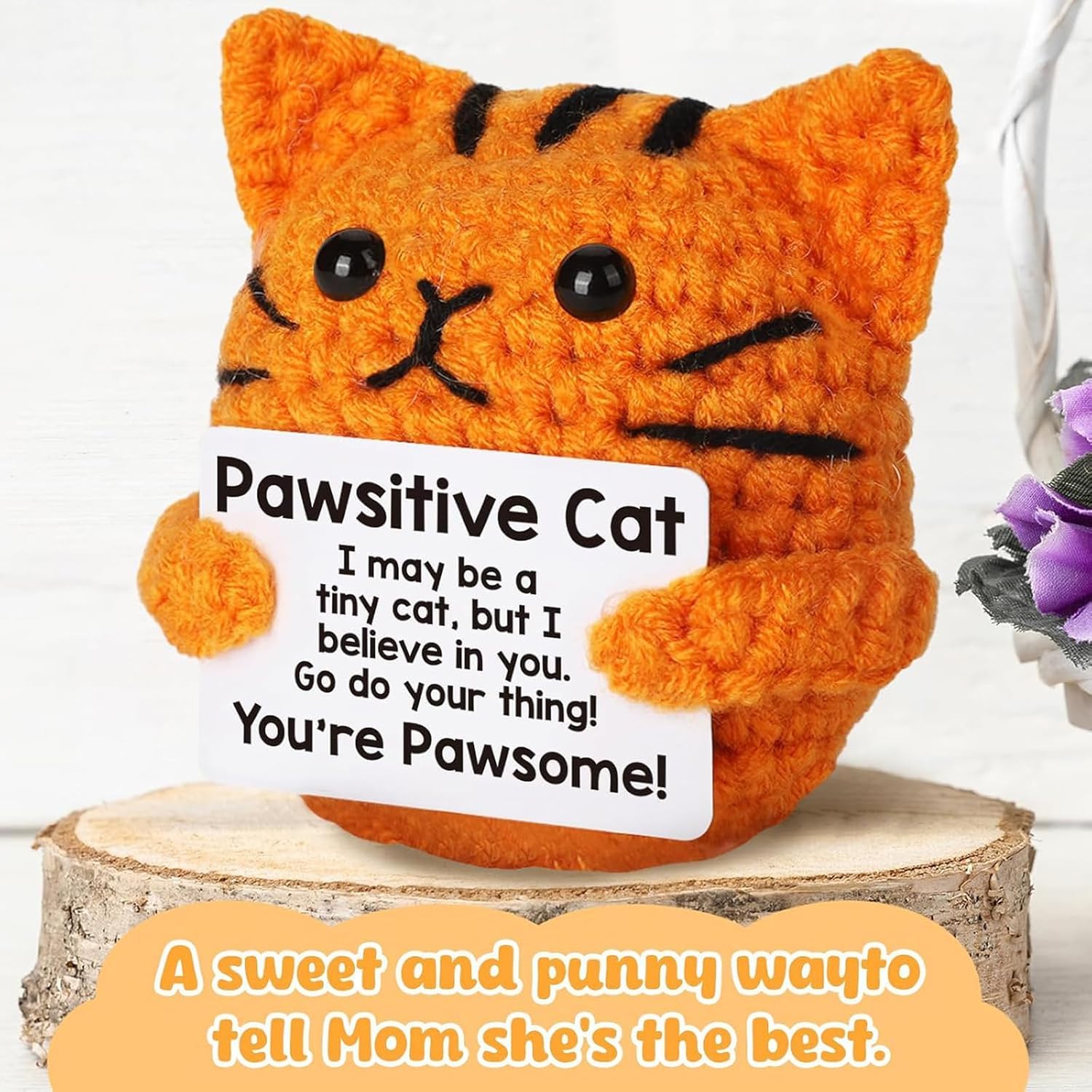 Add a touch of cuteness to your desk with this soft handmade orange cat crochet toy! Exquisitely made with cotton yarn, it’s perfect as a sweet decoration for office and study. A lovely little gift for all ages that brings joy and comfort toyourdaily life