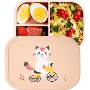 (R)  Bento Lunch Box for  & , Leakproof & , 3 Compartments, Microwave & Dishwasher Safe, Ideal for ,  &  Meals ()