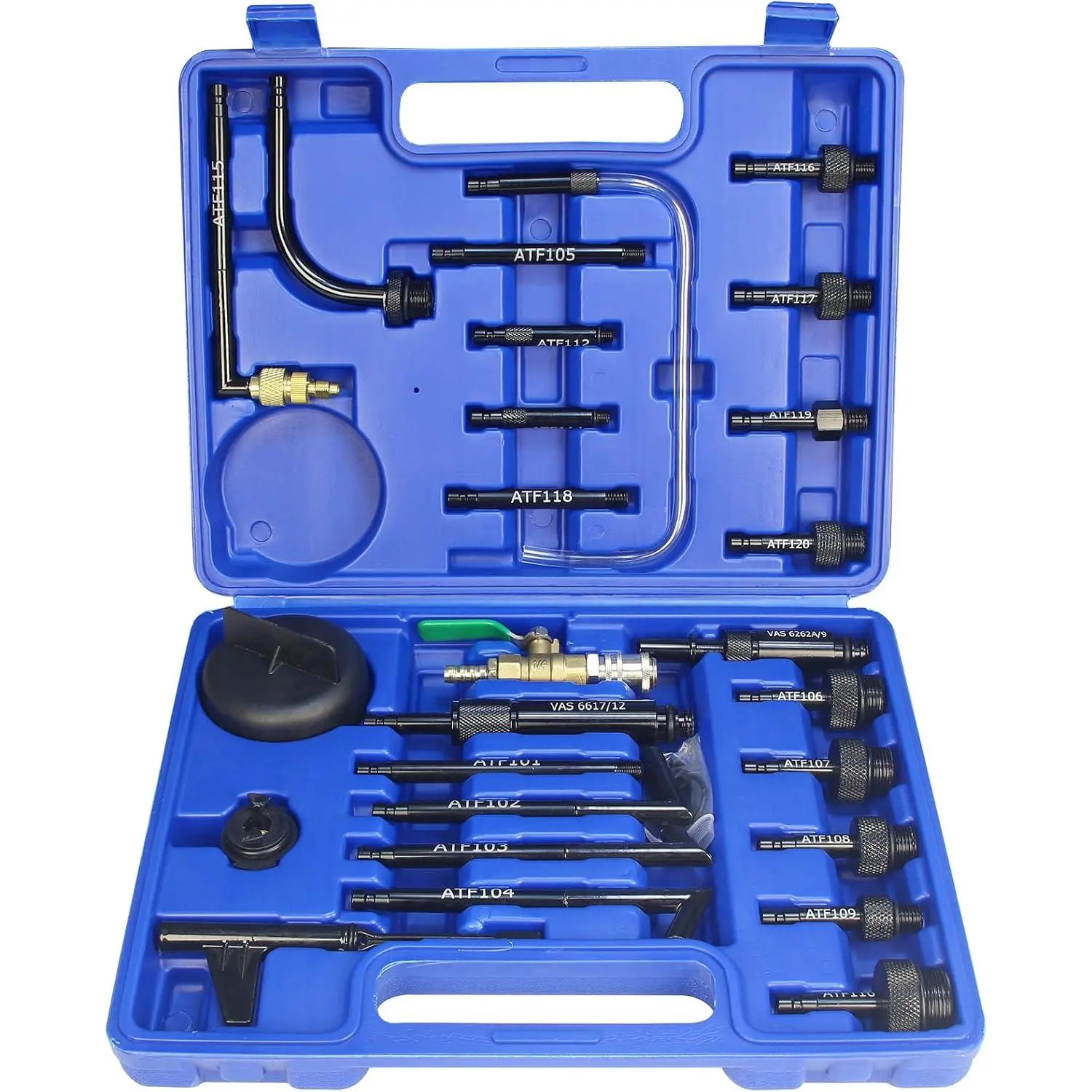 ATF Adaptor Automatic Transmission Fluid Filling Adapter Oil Filler Replacement Tool for VW Audi CVT DSG BMW Benz 722.9 Ford Etc. (Full 26PCS Set)