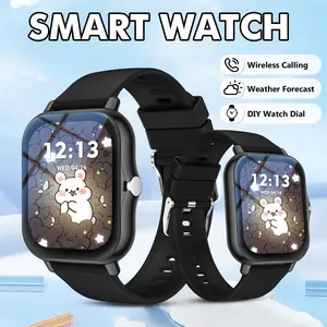 New Kids Smartwatch, Message Alerts, Sports Mode, Weather Forecast, Customizable Widgets, Bluetooth-compatible, Digital Display, Perfect Gift