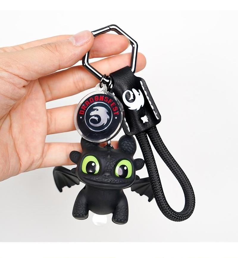 Joylux How to Train Your Dragon, Night Fury Dragon Keychain,Valentine Party Favor Toys 2026, Glow in the Dark Mini Dragon, Pendant with Moving Wings ,Trendy Bag Charm Car Ornament Keychain, Gift Birthday Peripheral