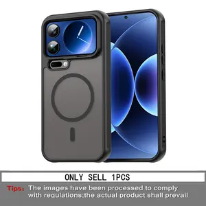 Magnetic Matte Phone Case for Xiaomi 17, Full Coverage Shockproof, Anti-Fingerprint for Xiaomi 17 Pro, Full Lens Protection, Magnetic Minimalist Case for Xiaomi 15 Ultra & Xiaomi 17 Pro Max