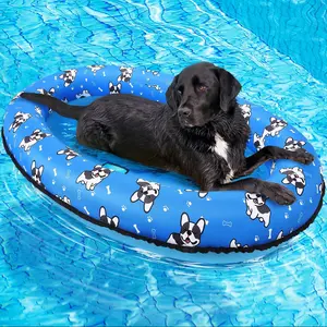 Inflatable Dog Pool Float Raft for Small Medium Large Dogs, Scratch Resistant Dog Floats for Swimming, Summer Water Toy for Pool Beach Lake River