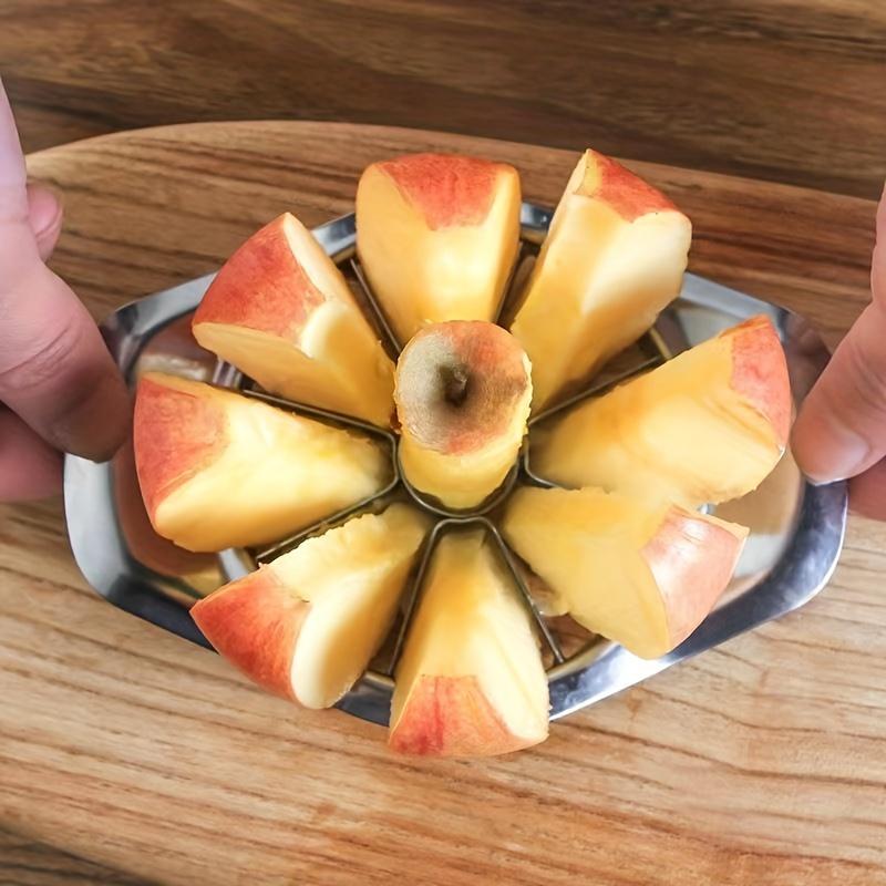 1pc Apple Slicer, Reusable Apple Corer, Kitchen Apple Divider, Creative Fruit Cutter, Stainless Steel Fruit Slicer, Kitchen Gadget, Kitchenware, Kitchen Tool