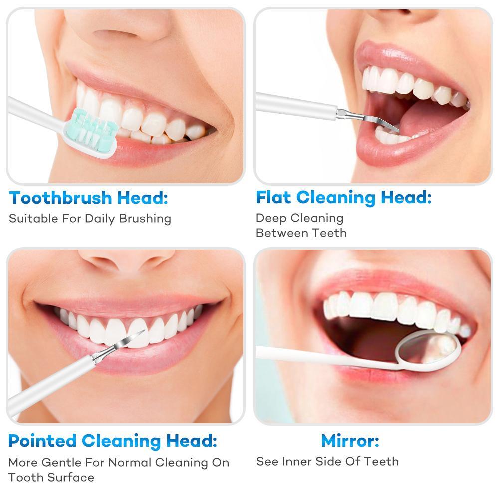 Electric Toothbrush Set, 1 Set 5 Modes Rechargeable Deep Cleansing Toothbrush with Replacement Brush Heads, Oral Care Product for Adults